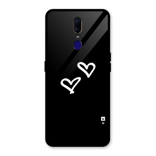 Hearts Love Glass Back Case for Oppo F11