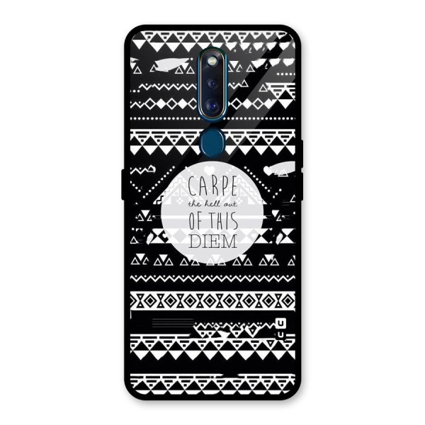 Hell Diem Glass Back Case for Oppo F11 Pro