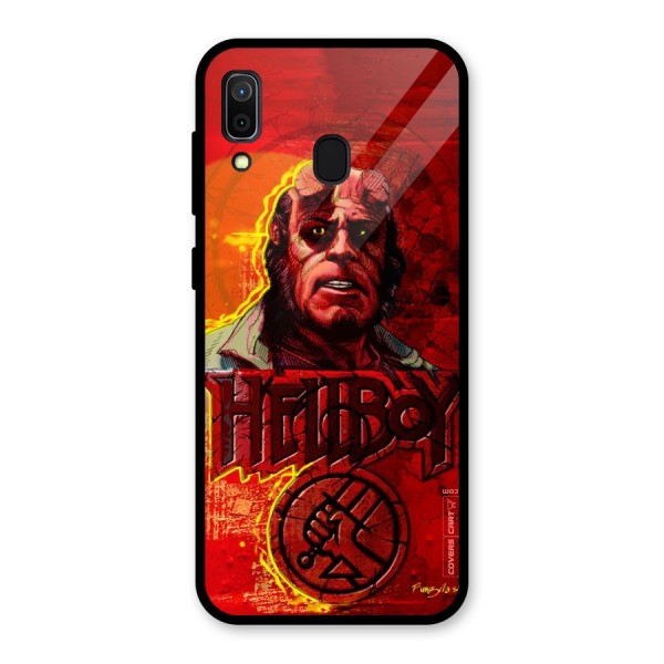 Hellboy Artwork Glass Back Case for Galaxy A30