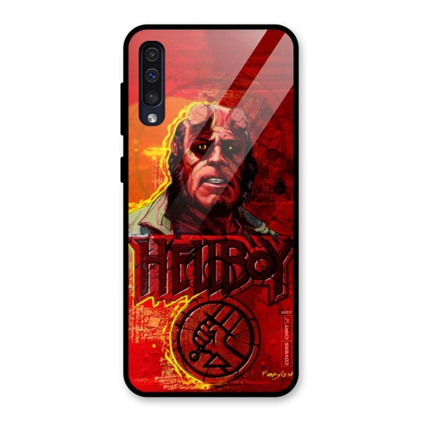 Hellboy Artwork Glass Back Case for Galaxy A50s