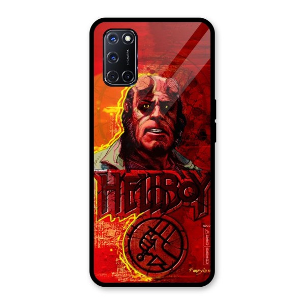 Hellboy Artwork Glass Back Case for Oppo A52