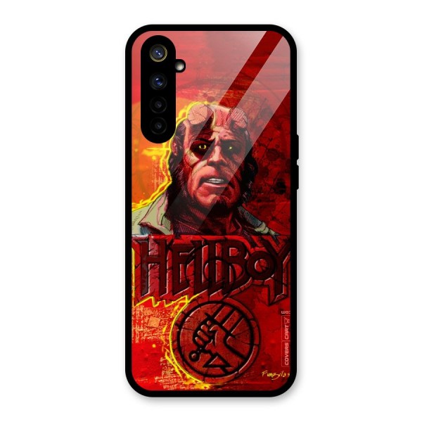 Hellboy Artwork Glass Back Case for Realme 6