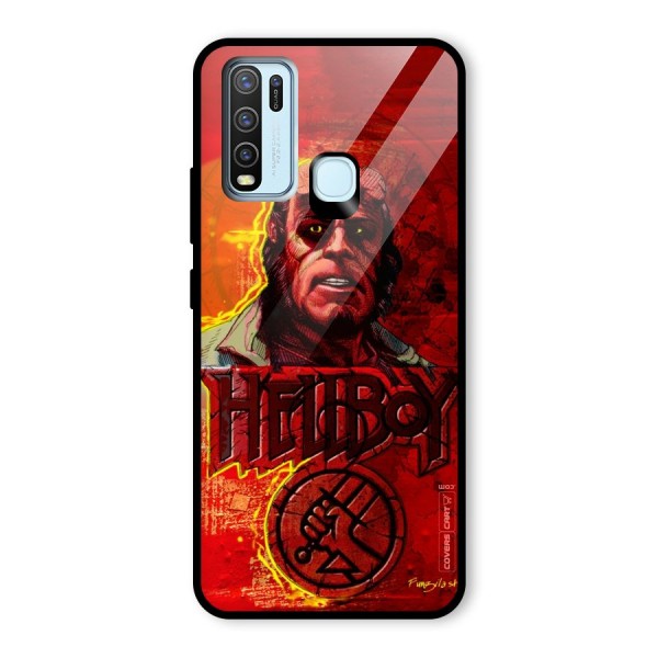 Hellboy Artwork Glass Back Case for Vivo Y50