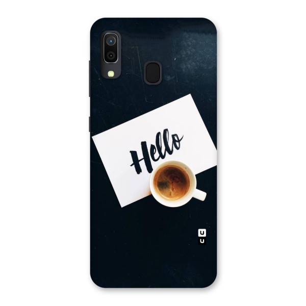 Hello Coffee Back Case for Galaxy A20