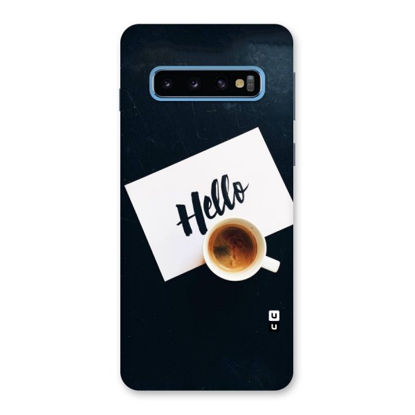 Hello Coffee Back Case for Galaxy S10