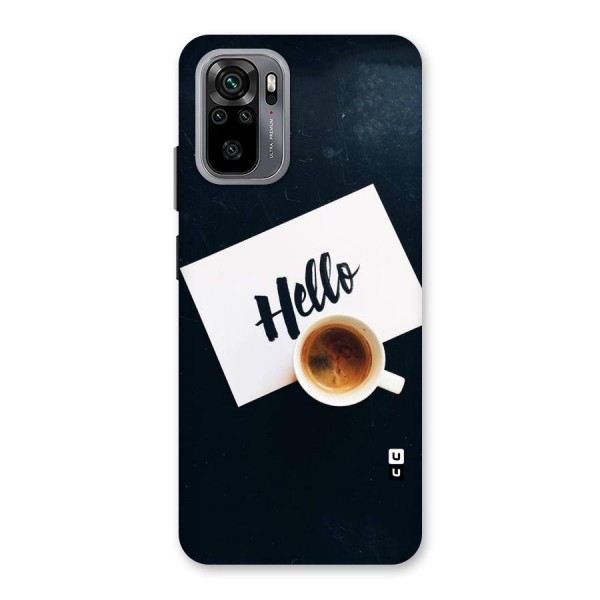 Hello Coffee Back Case for Redmi Note 10