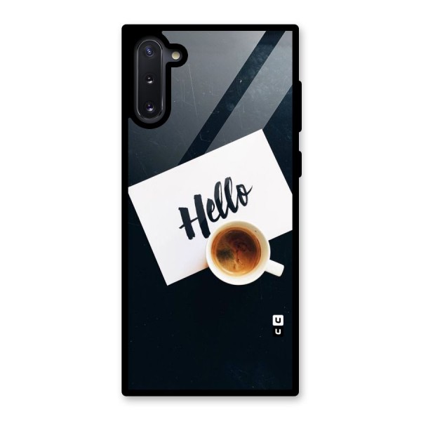 Hello Coffee Glass Back Case for Galaxy Note 10