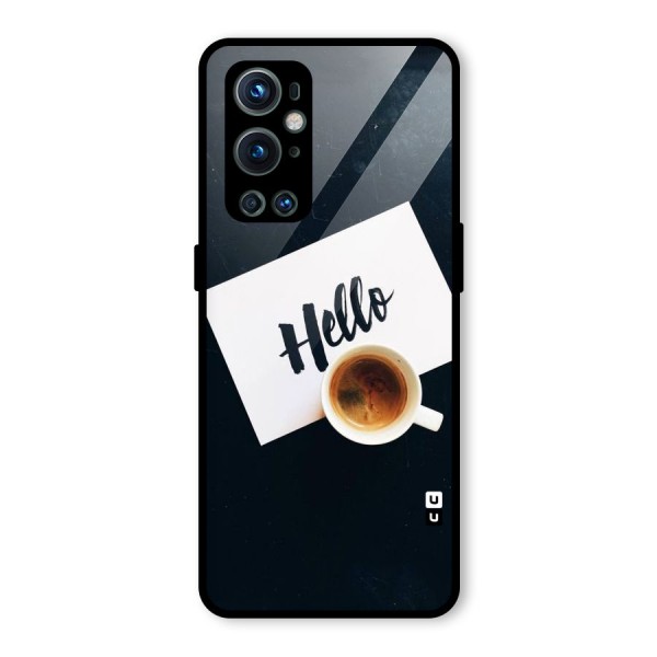 Hello Coffee Glass Back Case for OnePlus 9 Pro