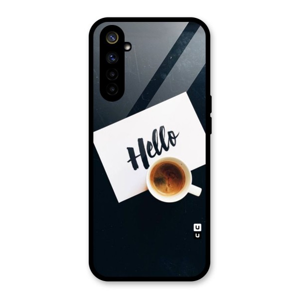 Hello Coffee Glass Back Case for Realme 6