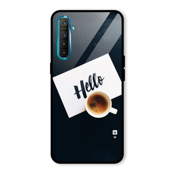 Hello Coffee Glass Back Case for Realme XT