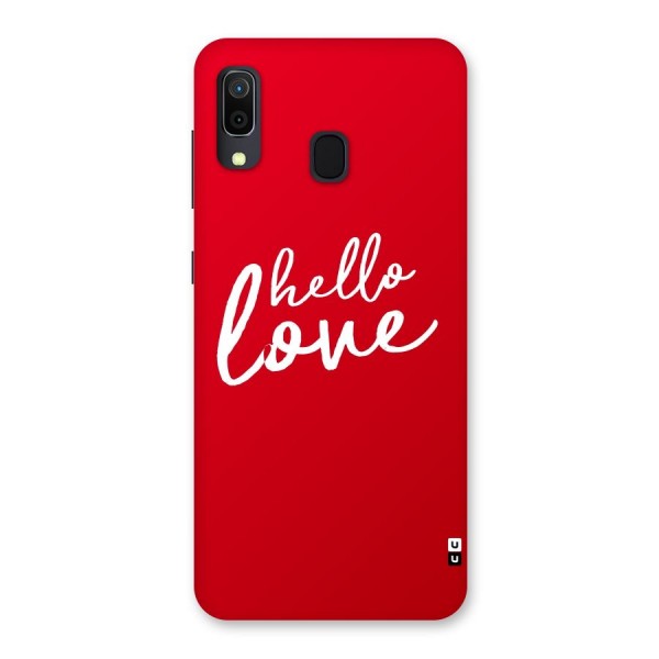 Hello Love Back Case for Galaxy A20