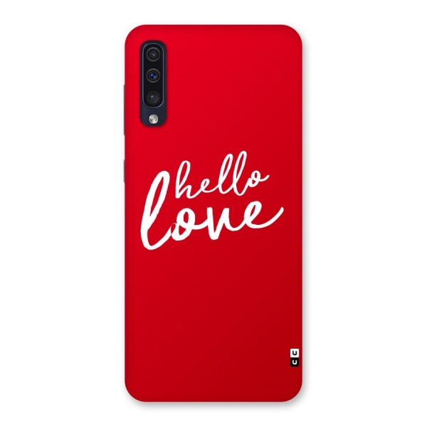 Hello Love Back Case for Galaxy A50