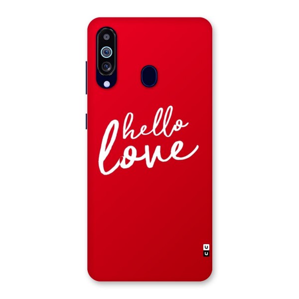 Hello Love Back Case for Galaxy A60