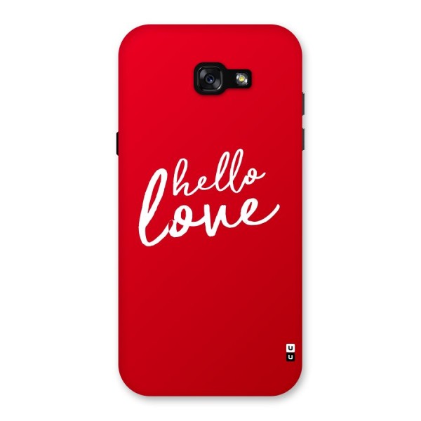 Hello Love Back Case for Galaxy A7 (2017)