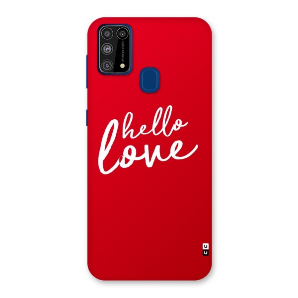 Hello Love Back Case for Galaxy F41