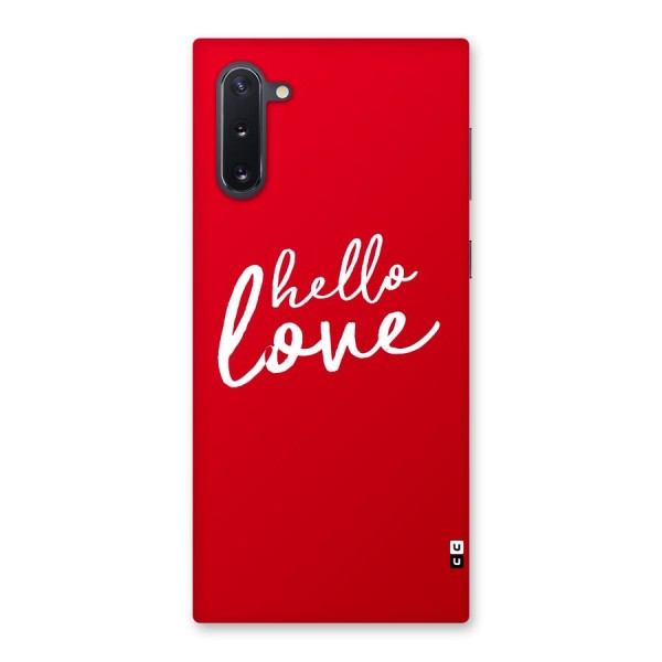 Hello Love Back Case for Galaxy Note 10