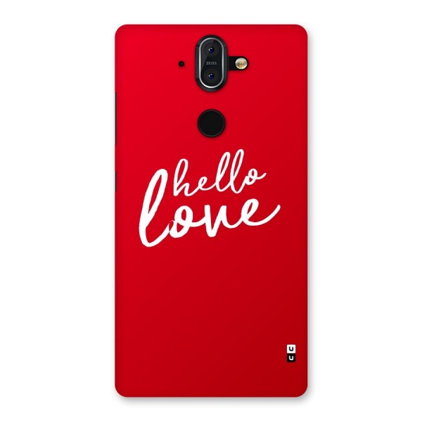 Hello Love Back Case for Nokia 8 Sirocco