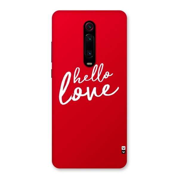 Hello Love Back Case for Redmi K20 Pro