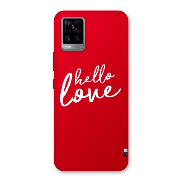 Hello Love Back Case for Vivo V20