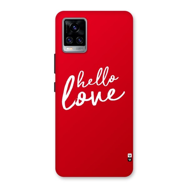 Hello Love Back Case for Vivo V20 Pro