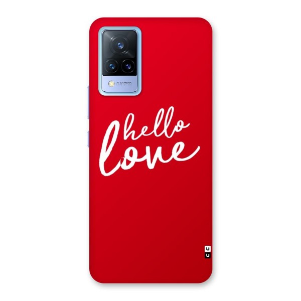 Hello Love Back Case for Vivo V21 5G