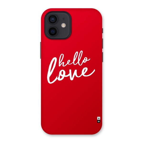 Hello Love Back Case for iPhone 12