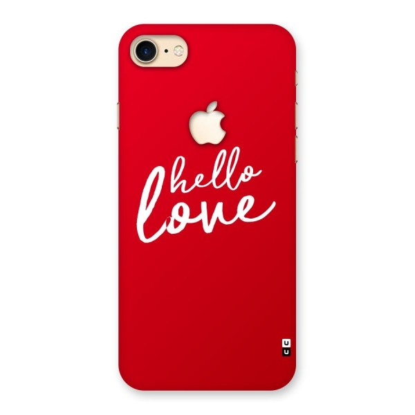 Hello Love Back Case for iPhone 7 Apple Cut