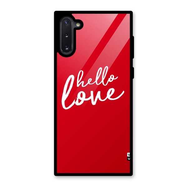 Hello Love Glass Back Case for Galaxy Note 10