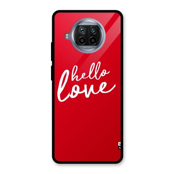 Hello Love Glass Back Case for Mi 10i