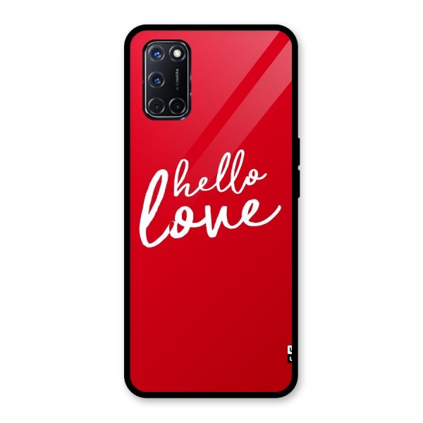 Hello Love Glass Back Case for Oppo A52