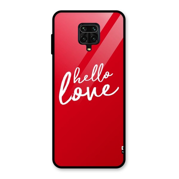 Hello Love Glass Back Case for Poco M2 Pro