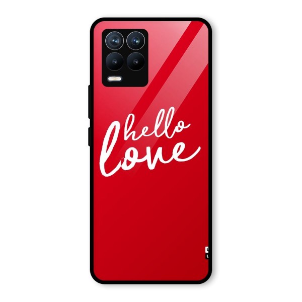 Hello Love Glass Back Case for Realme 8 Pro