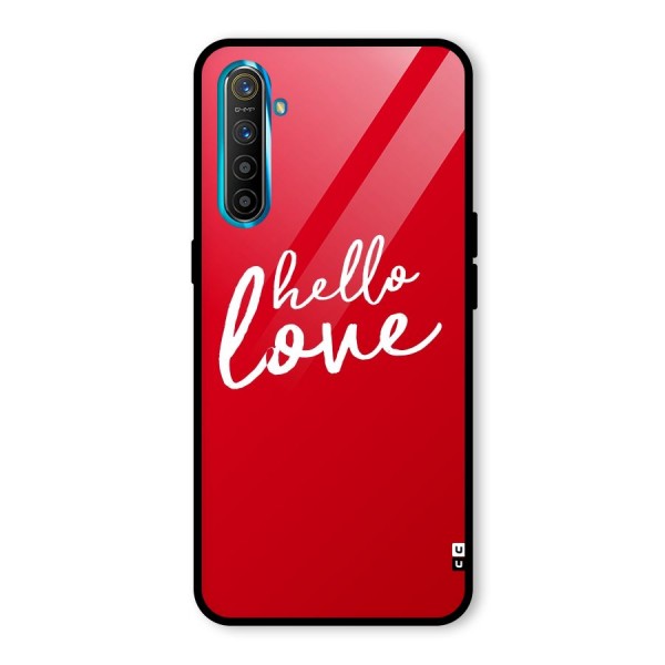 Hello Love Glass Back Case for Realme XT