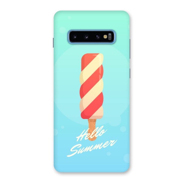 Hello Summer Back Case for Galaxy S10 Plus