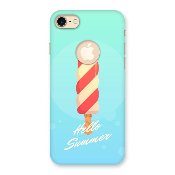 Hello Summer Back Case for iPhone 8 Logo Cut