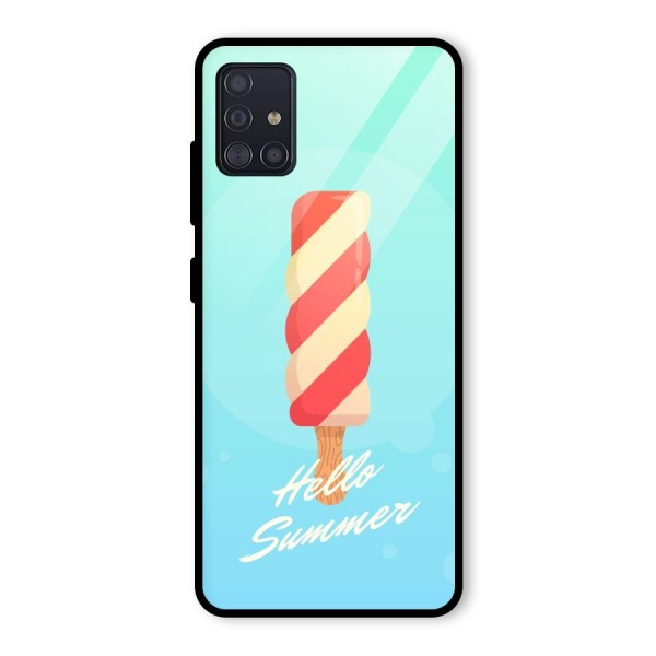 Hello Summer Glass Back Case for Galaxy A51