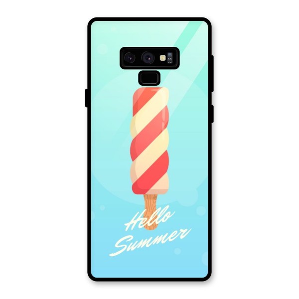 Hello Summer Glass Back Case for Galaxy Note 9