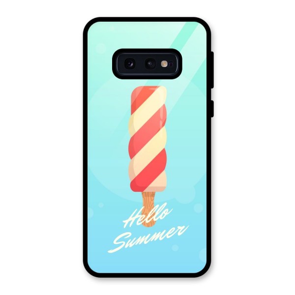 Hello Summer Glass Back Case for Galaxy S10e