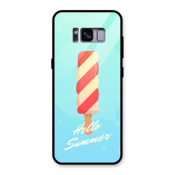 Hello Summer Glass Back Case for Galaxy S8