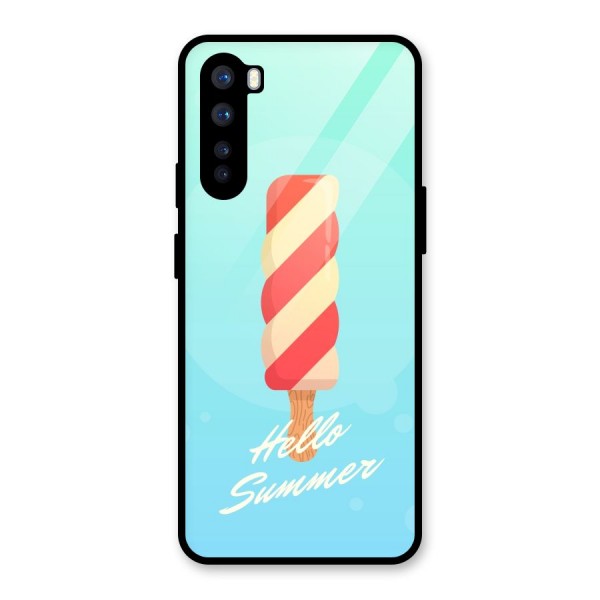 Hello Summer Glass Back Case for OnePlus Nord