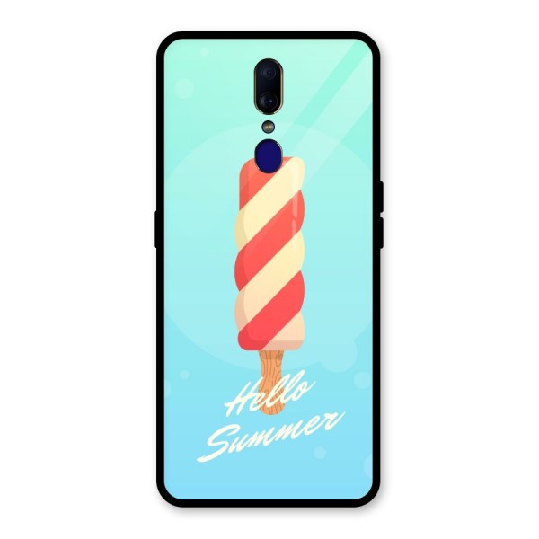 Hello Summer Glass Back Case for Oppo F11