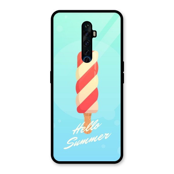 Hello Summer Glass Back Case for Oppo Reno2 Z