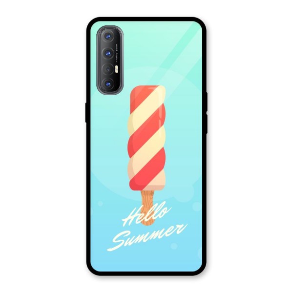 Hello Summer Glass Back Case for Oppo Reno3 Pro