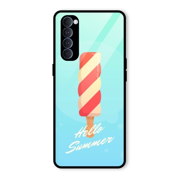 Hello Summer Glass Back Case for Oppo Reno4 Pro