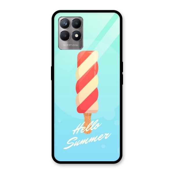 Hello Summer Glass Back Case for Realme 8i