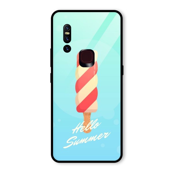 Hello Summer Glass Back Case for Vivo V15