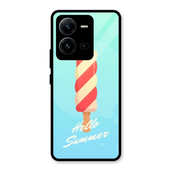 Hello Summer Glass Back Case for Vivo V25