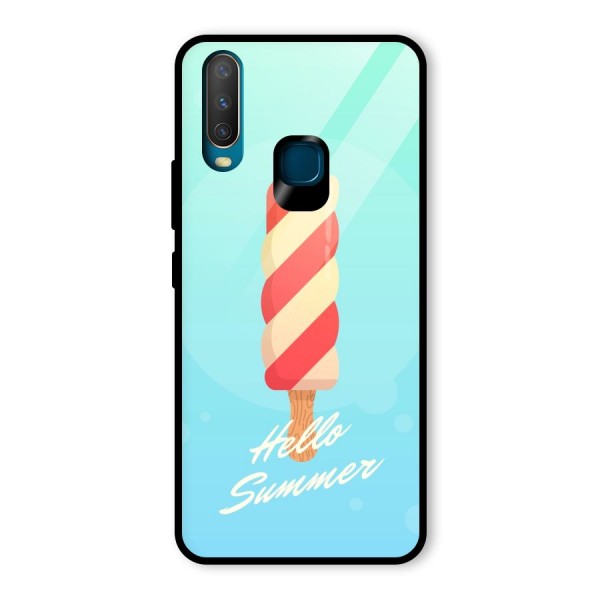 Hello Summer Glass Back Case for Vivo Y12