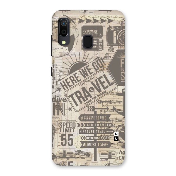 Here We Travel Back Case for Galaxy A20