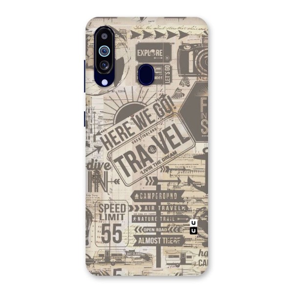 Here We Travel Back Case for Galaxy A60